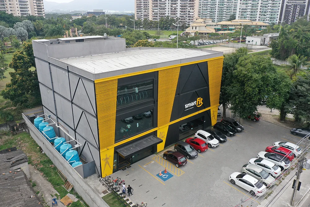 Vista aérea da unidade Smart Fit Jacarepaguá